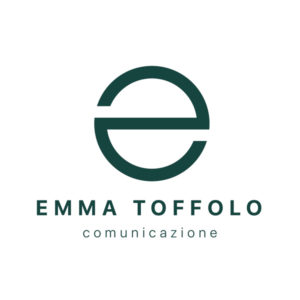 Logo Emma Toffolo comunicazione - verde scuro su fondo bianco